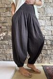 Annie Cushion Cotton Cuff Barrel Pant Chocolate